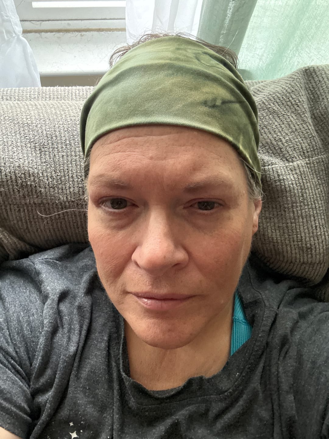 Customer photo review of Earth Tones Tie-dye Headband