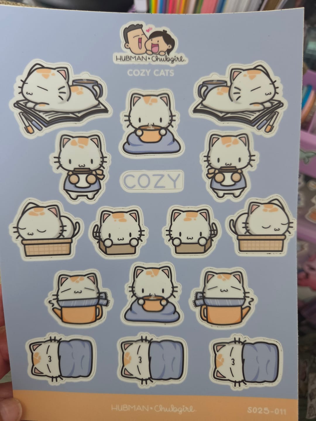 Customer photo review of Sticker Sheet - Me Time