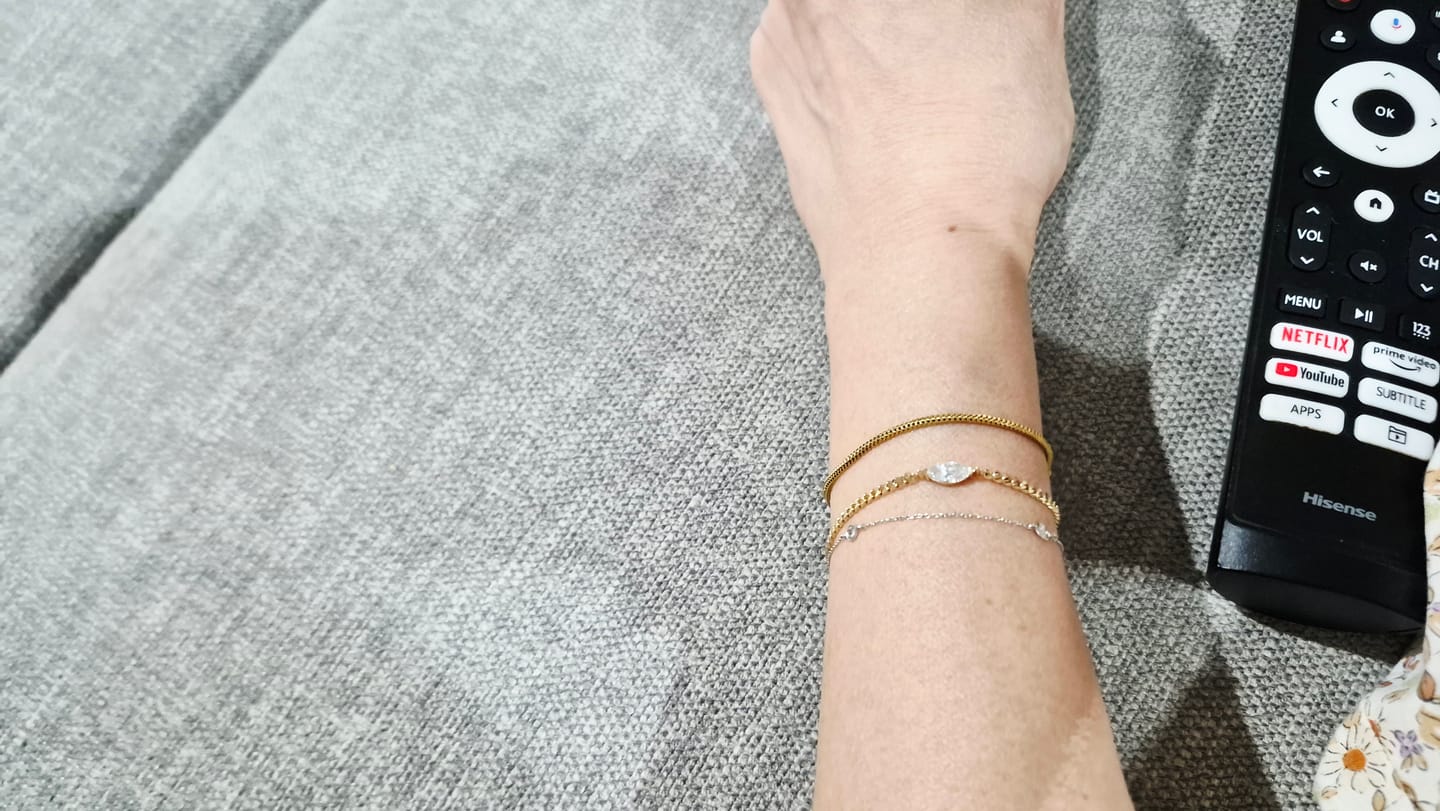 Customer photo review of Deposit/Final LK 0.5ct cubian marquise cut bracelet yellow gold 974/2