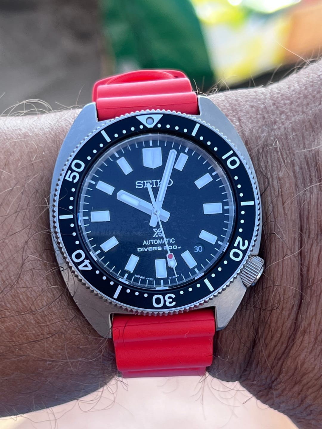 Customer photo review of Divecore - American FKM - HP Professional Diving Watch Strap - Orange