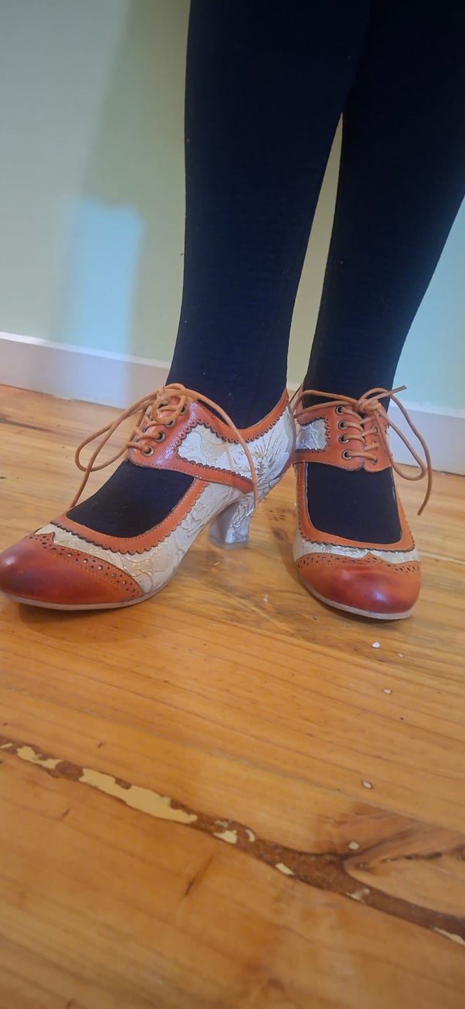 Customer photo review of Vintage Chic Oxford Shoes