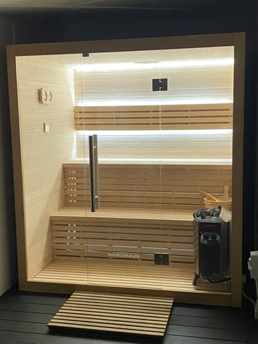 Customer photo review of 4-6 Person Traditional Sauna - 6kw Harvia Heater