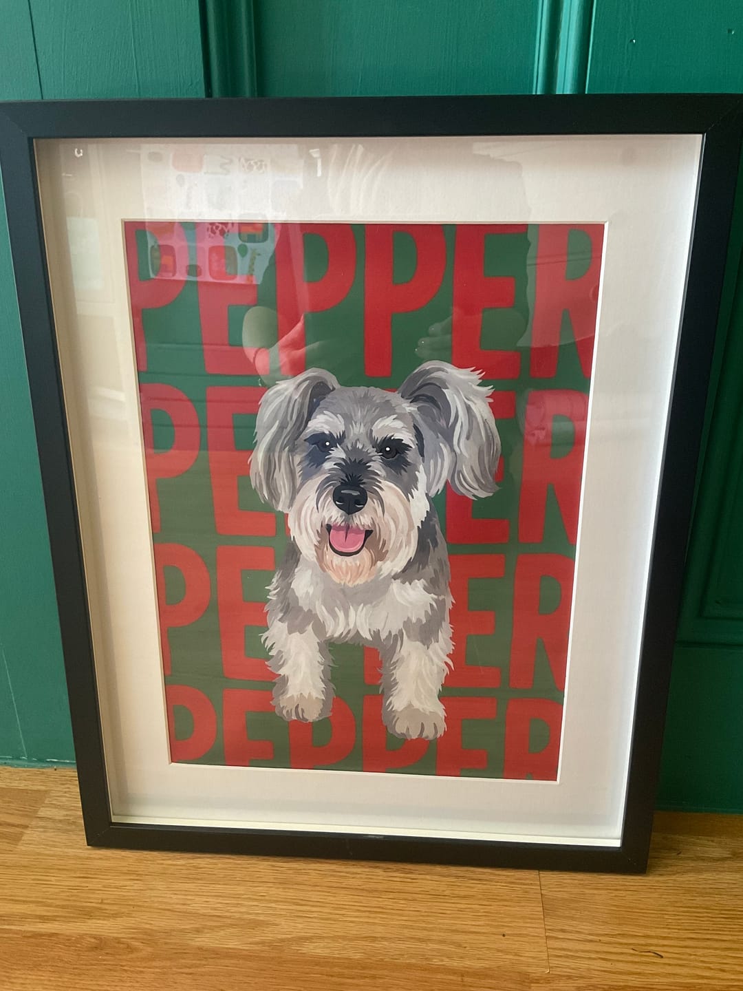 Customer photo review of Big Name - Personalised Poster