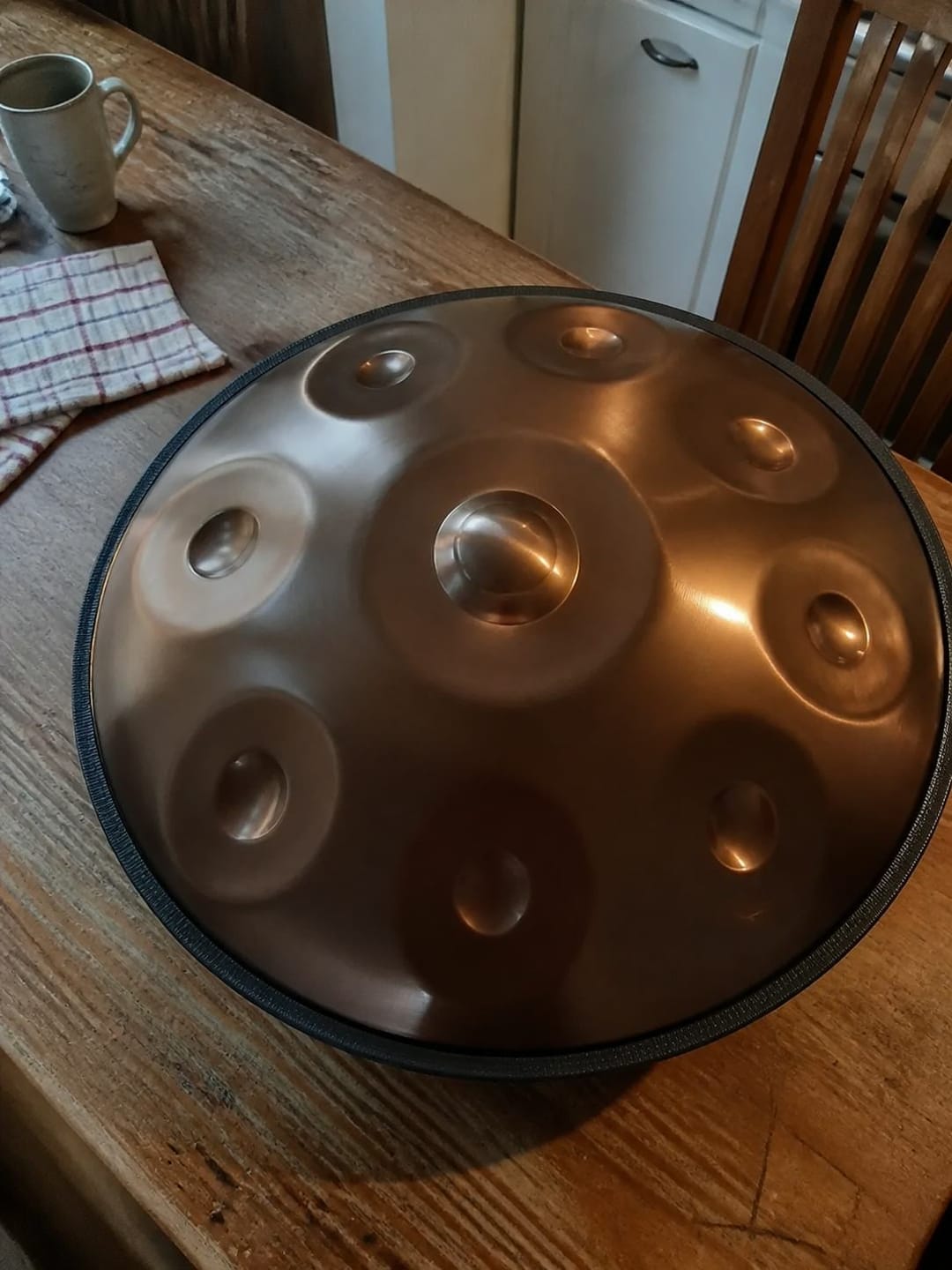 Customer photo review of Handpan Kurd D-Moll 9–14 Noten – Edelstahl