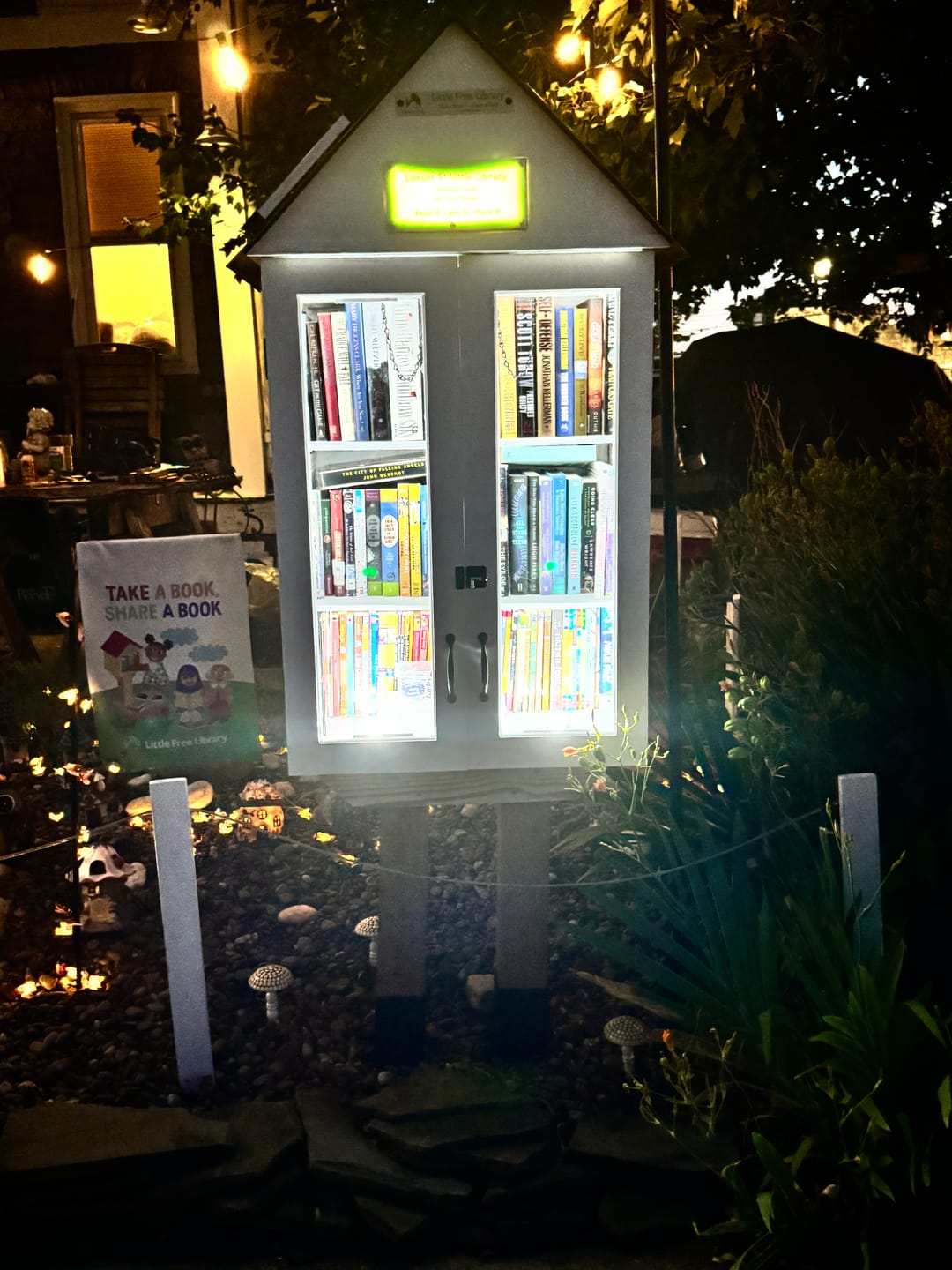 Customer photo review of Little Free Library Official Charter Sign