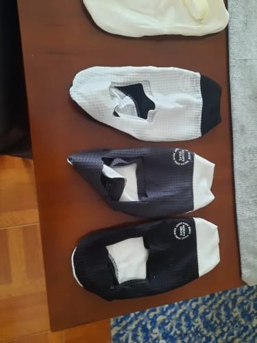 Customer photo review of 3-Pair Invisible Grip Socks Pack