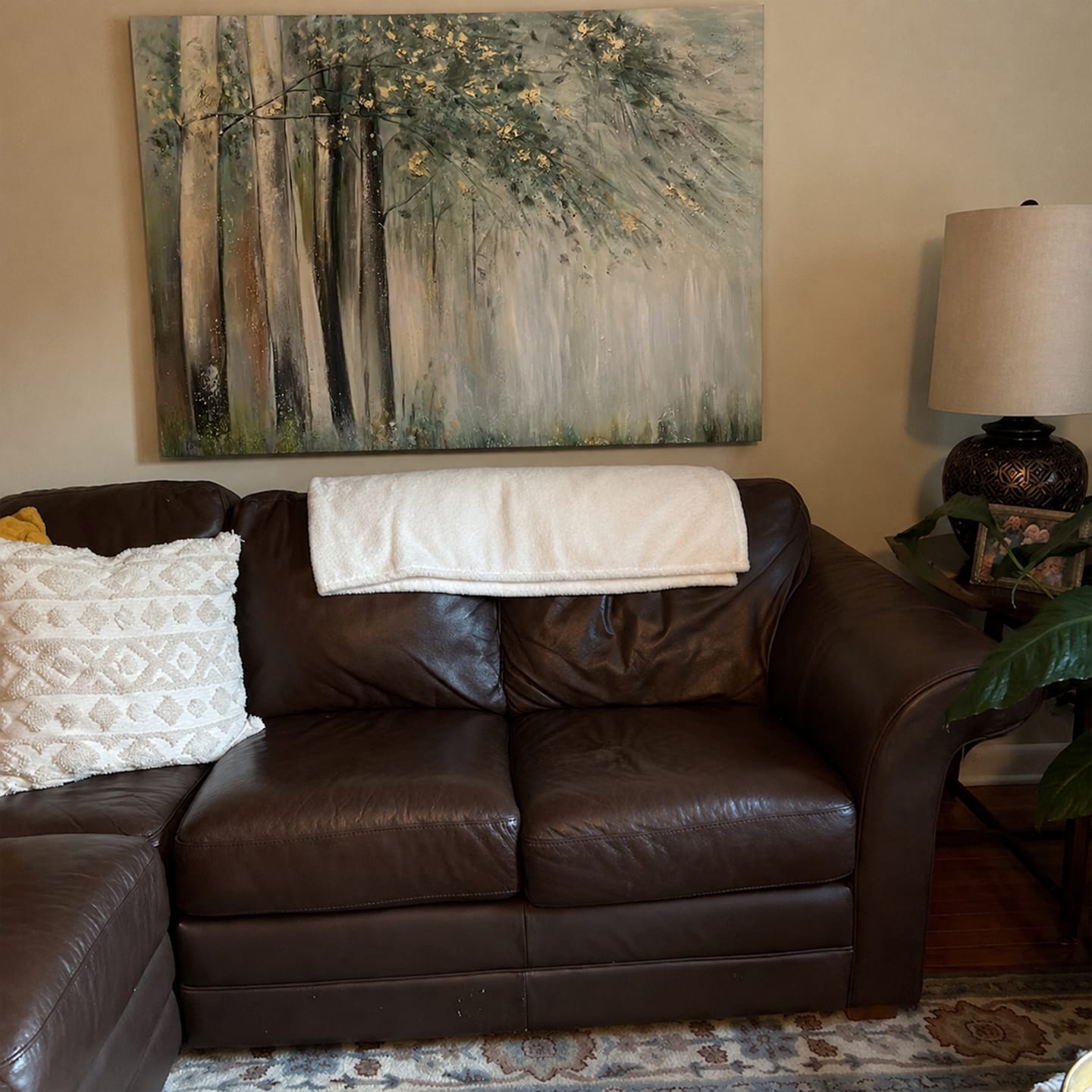 Customer photo review of Tree Textured Painting Canvas #TP027