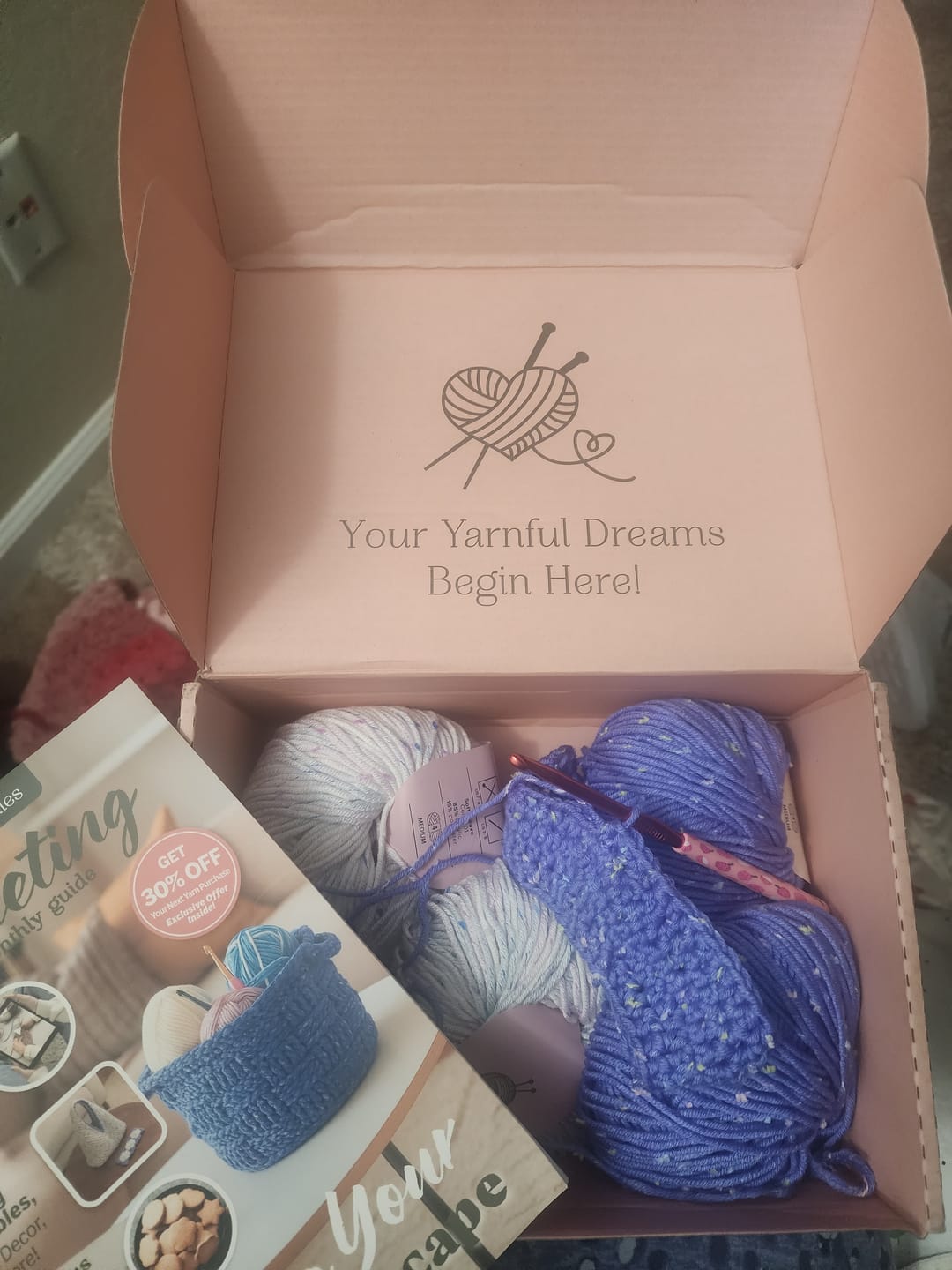 Customer photo review of Hooks & Needles Subscription Box