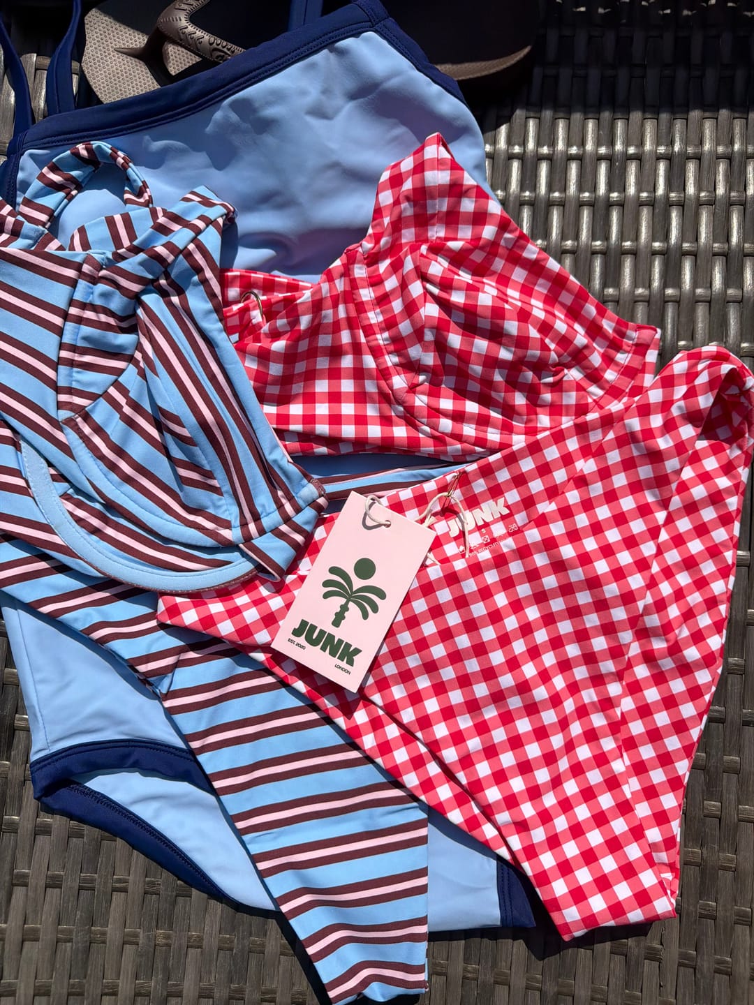 Customer photo review of Lily Underwire Top - Gingham