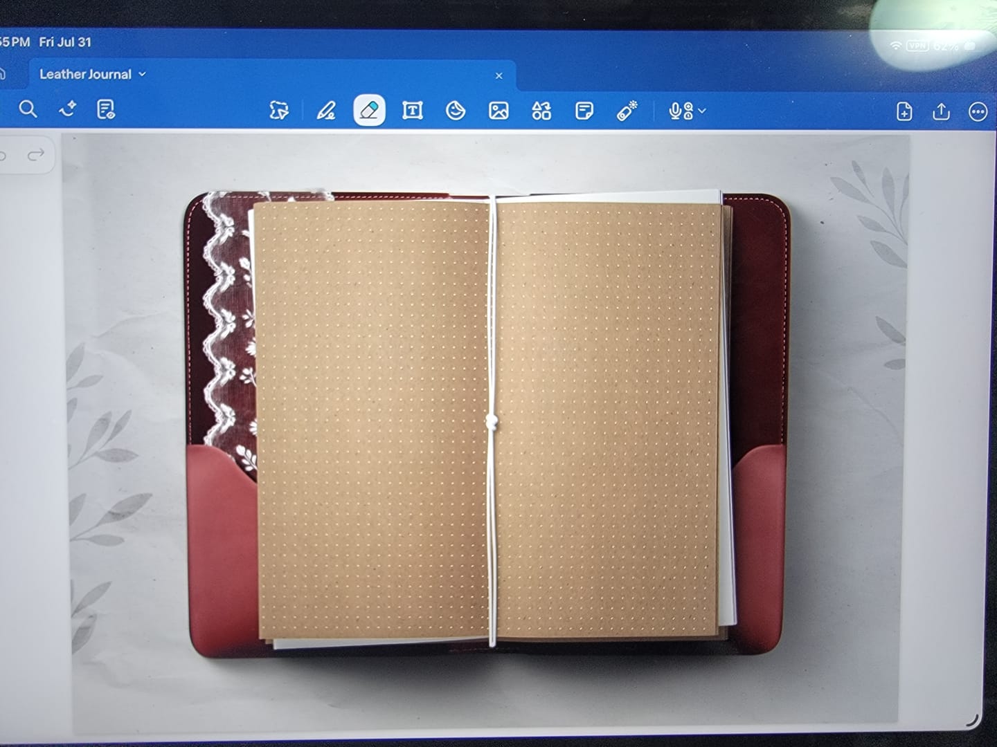 Customer photo review of Digital Leather Journal Essentials Kit