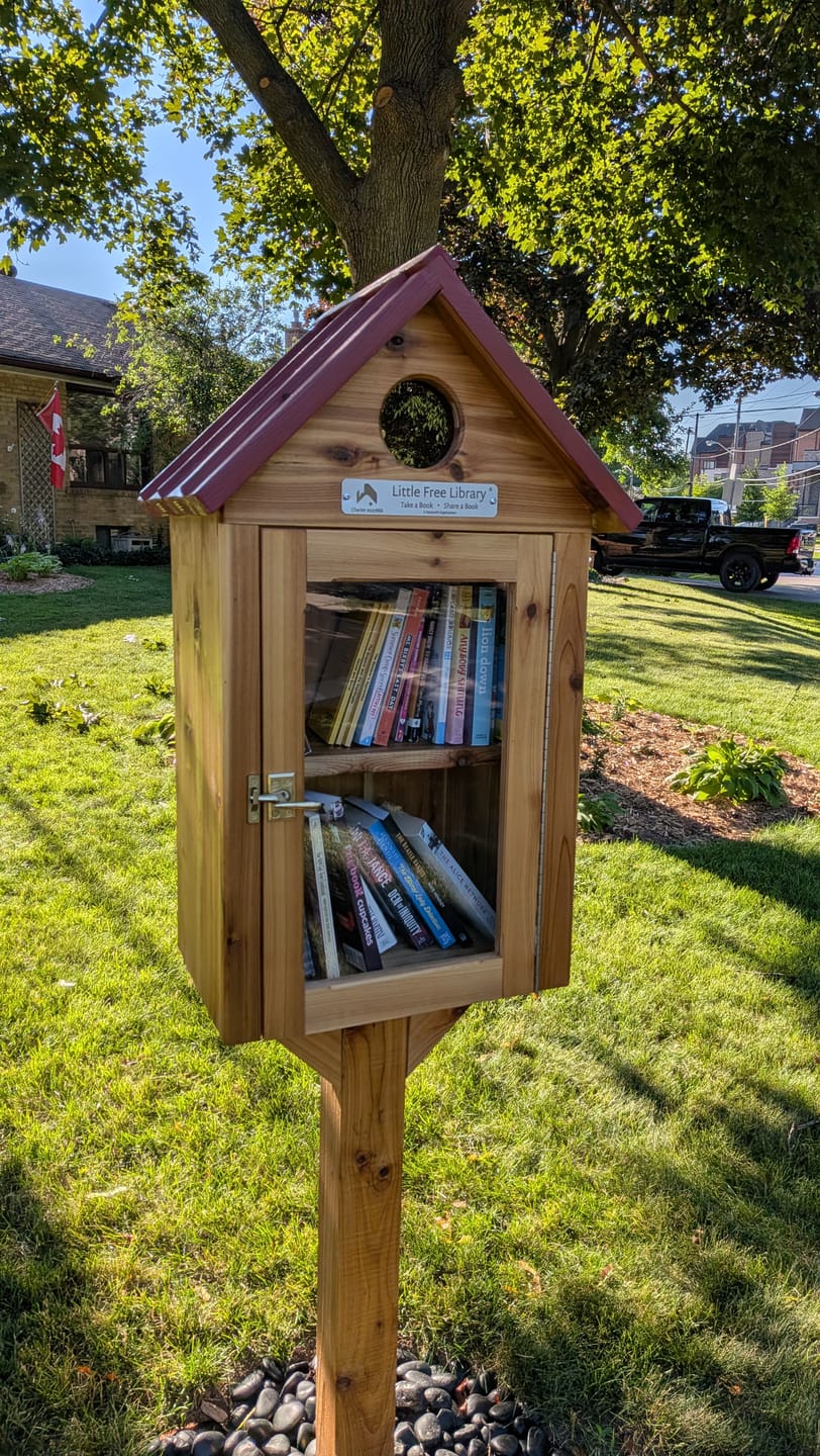 Customer photo review of Little Free Library Official Charter Sign
