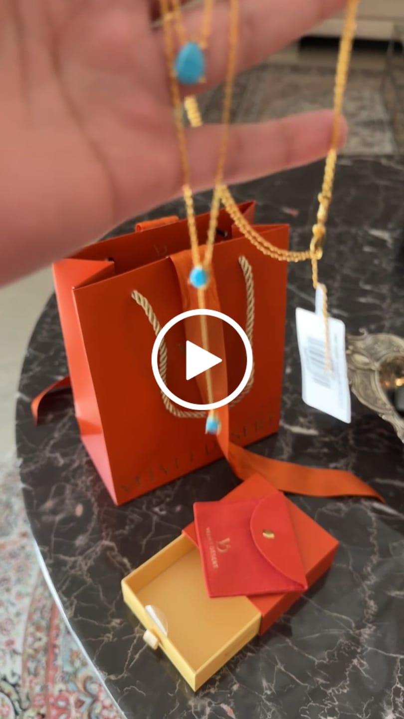 Customer video review of Turquoise Capri Layered Necklace