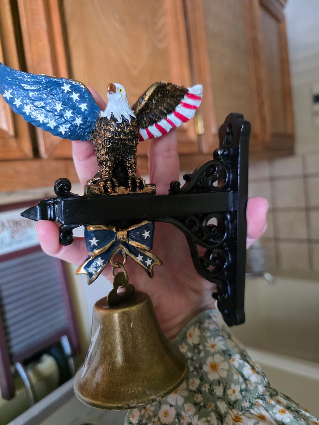 Customer photo review of 🔔 Ring in the Semiquincentennial: 1776-2026 "Spirit of Liberty" Eagle Bell