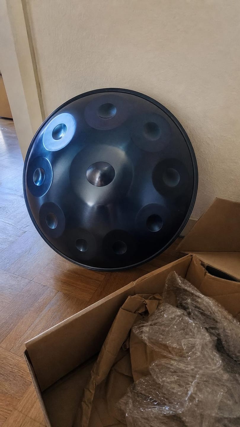 Customer photo review of Handpan Kurd D-Moll 9–12 Noten – Edelstahl