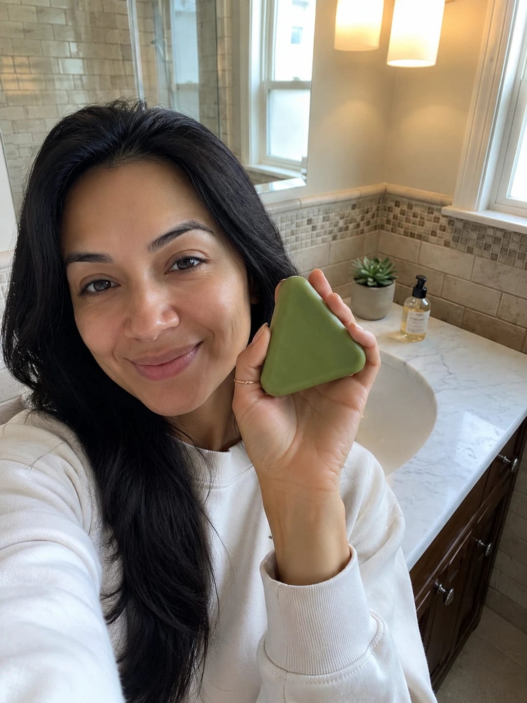 Customer photo review of Barra de Revitalización Capilar Coreana