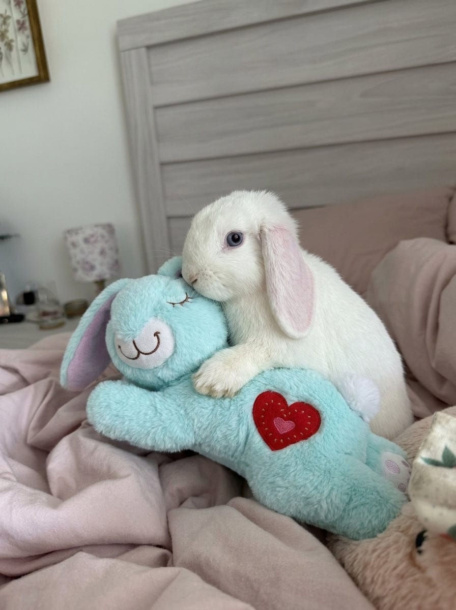 Customer photo review of Calming Plush for Bunnies