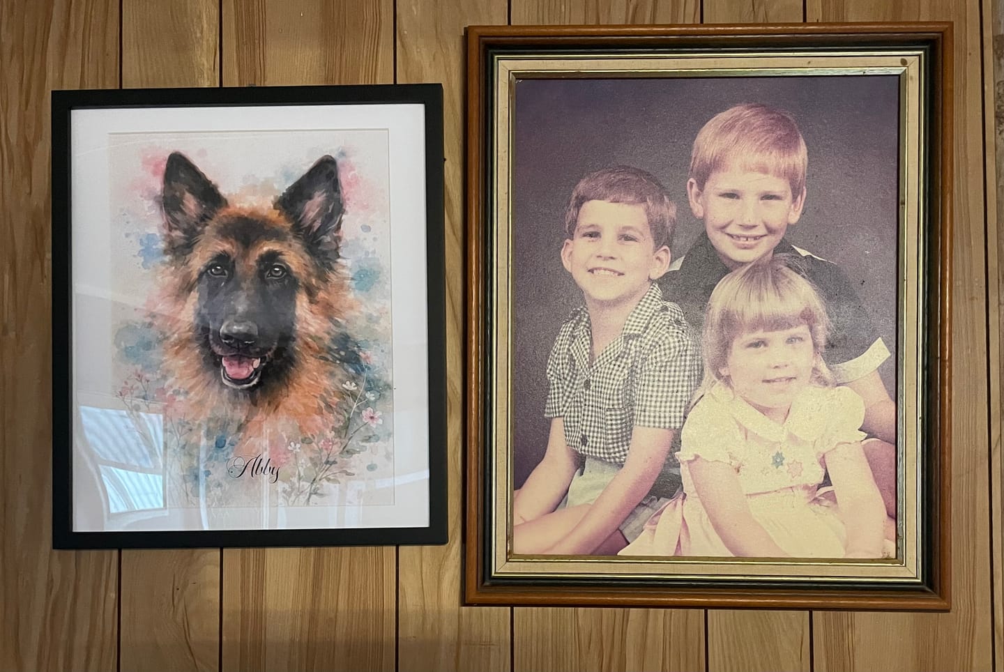 Customer photo review of Personalised Poster With Dog or Cat - Watercolour