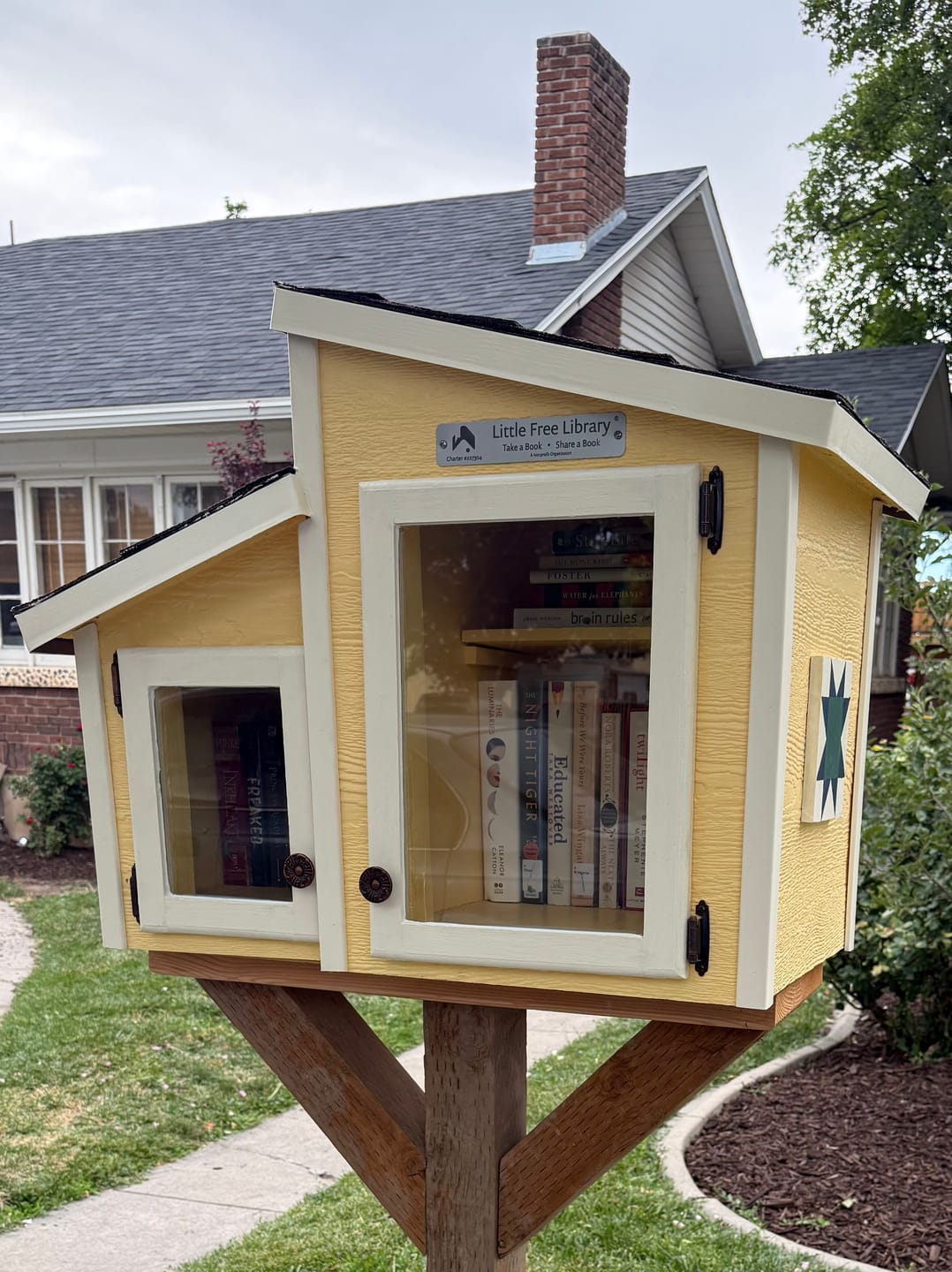Customer photo review of Little Free Library Official Charter Sign