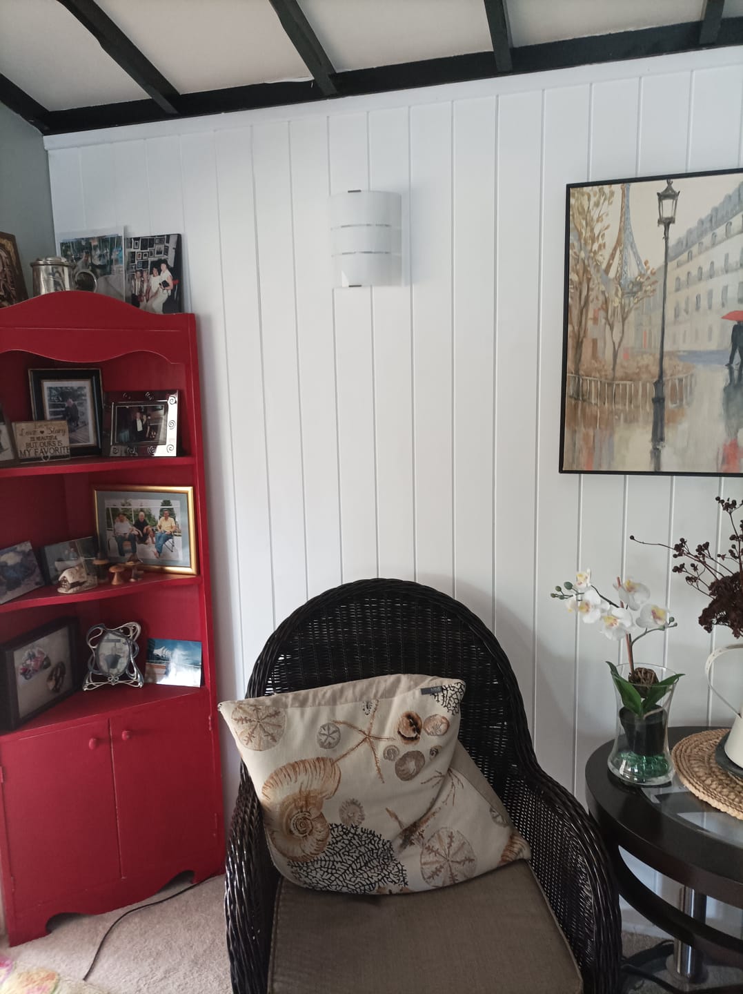 Customer photo review of Legacy V-Groove Tongue & Groove Paintable MDF Panel