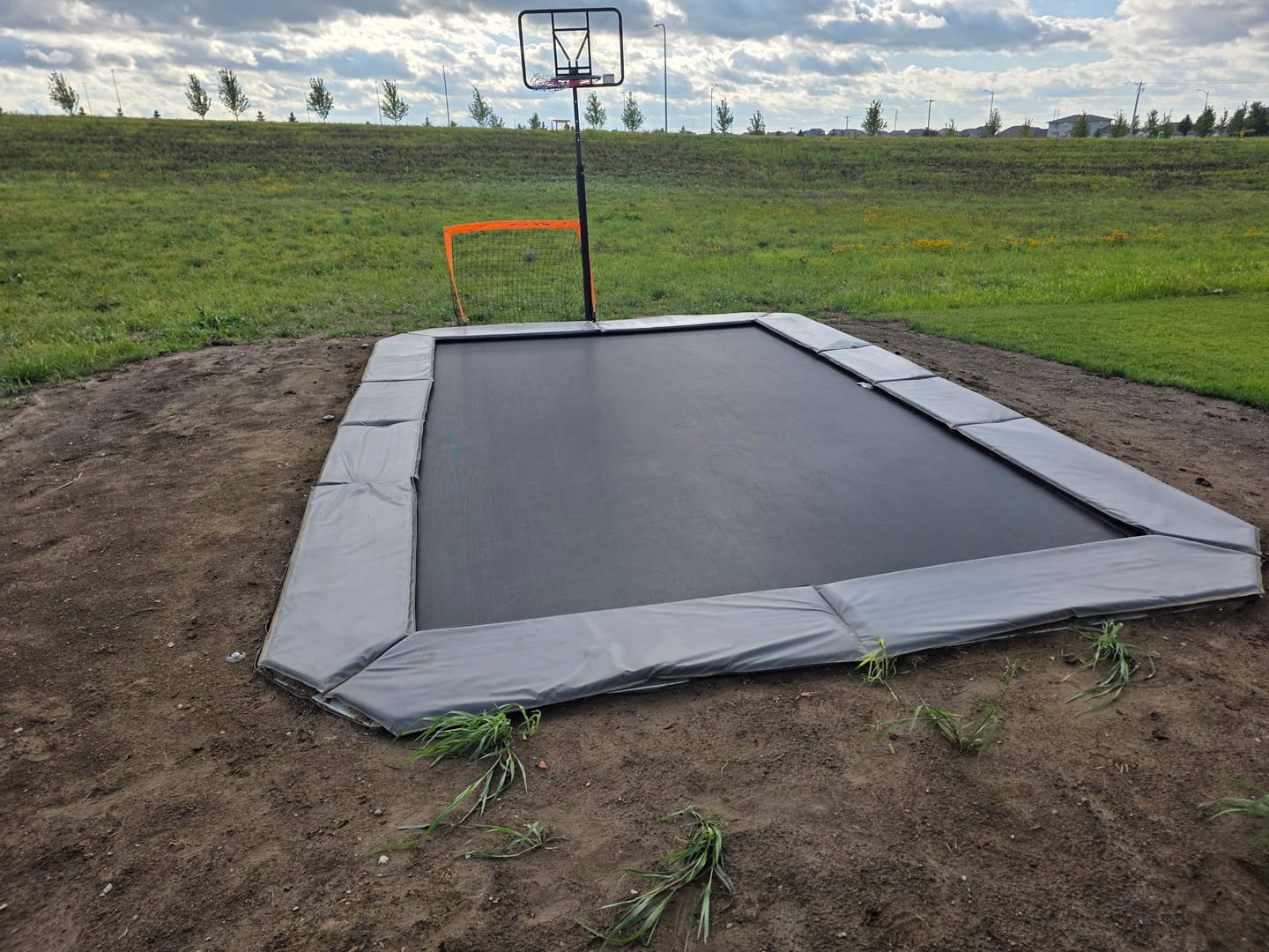 Customer photo review of Summer Bundle! 12x18' Rectangle Pro-Line MAX Avyna In-Ground Trampoline + LED Lights + Cover
