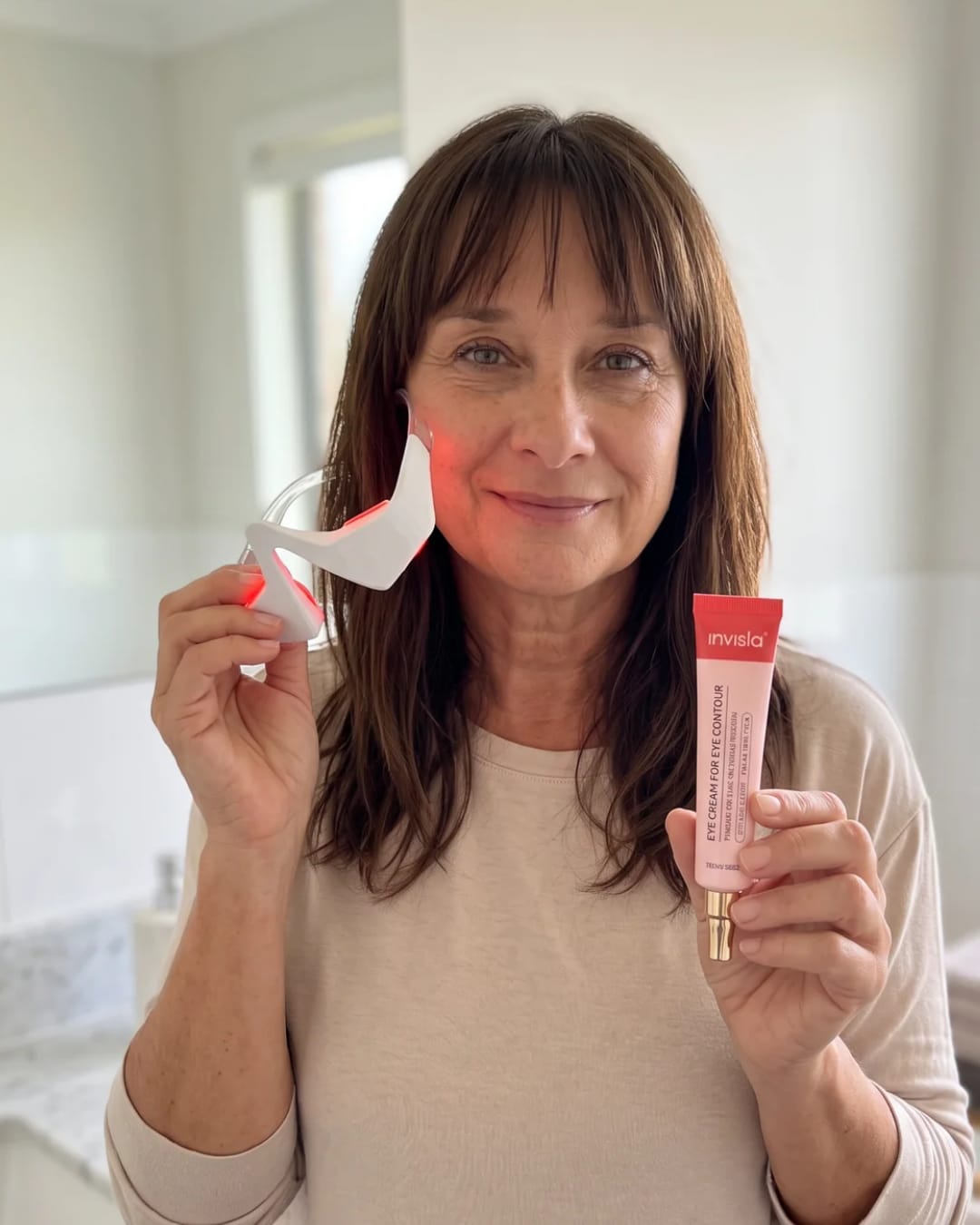 Customer photo review of LUMIN BOOST™ Peptide Creme