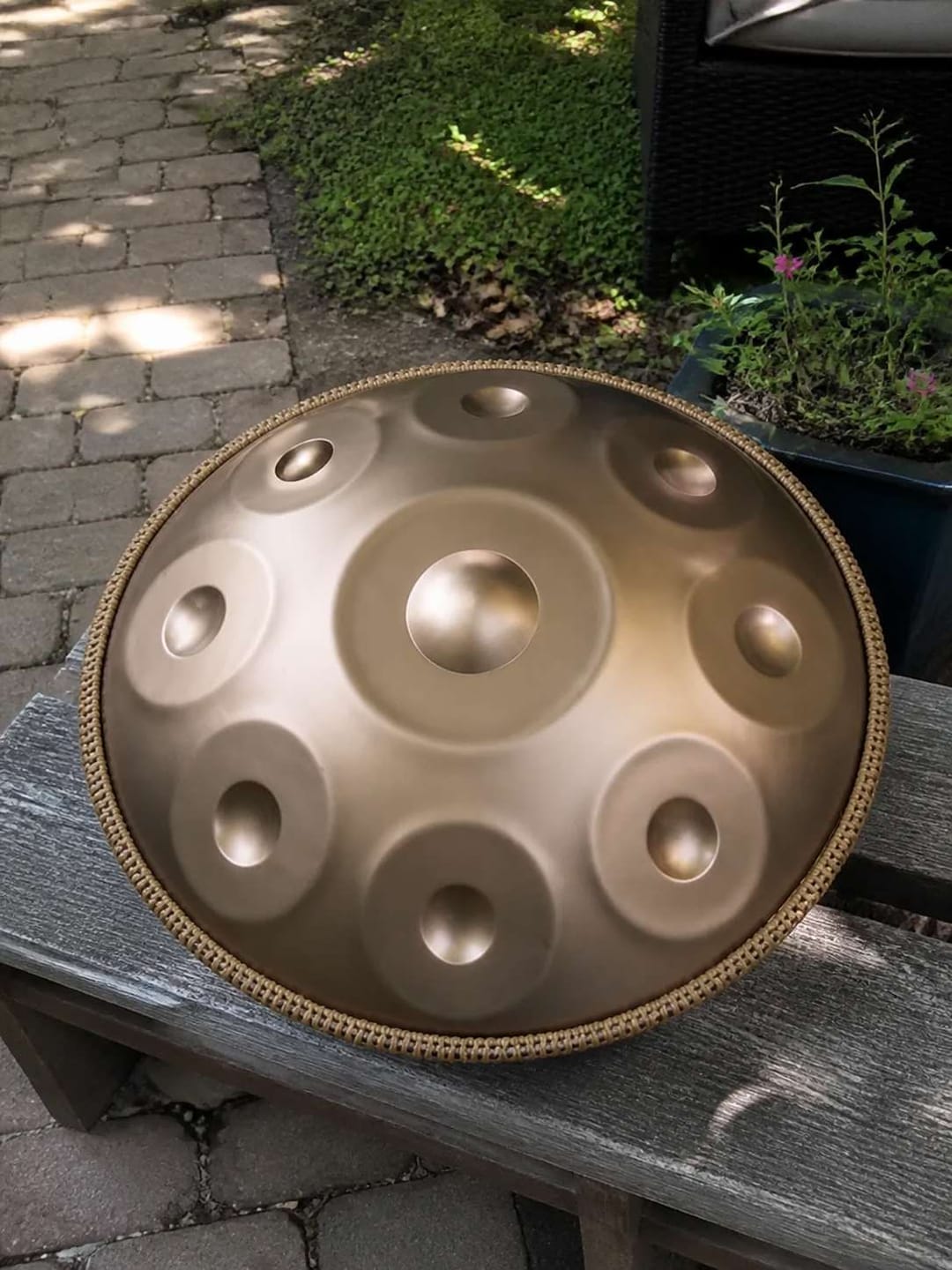 Customer photo review of Handpan D-Moll 9 Noten – Edelstahl, handgestimmt