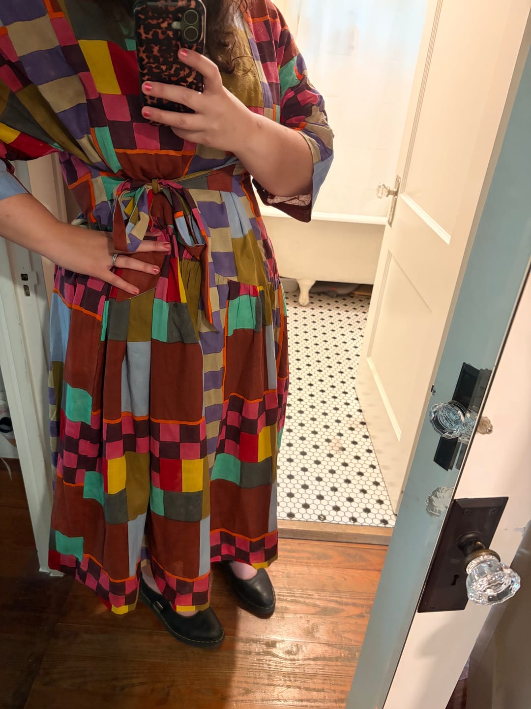 Customer photo review of SOHO DRESS | MARGO STRIPES
