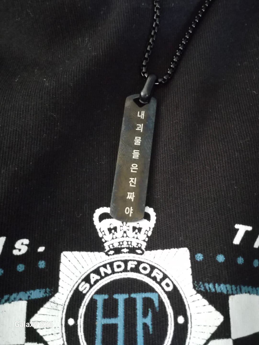 Customer photo review of Collier Personnalisé Coréen