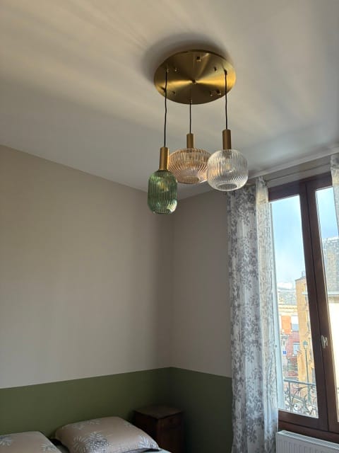 Customer photo review of Suspension chic en verre vintage CRISTALI | 100% Personnalisable