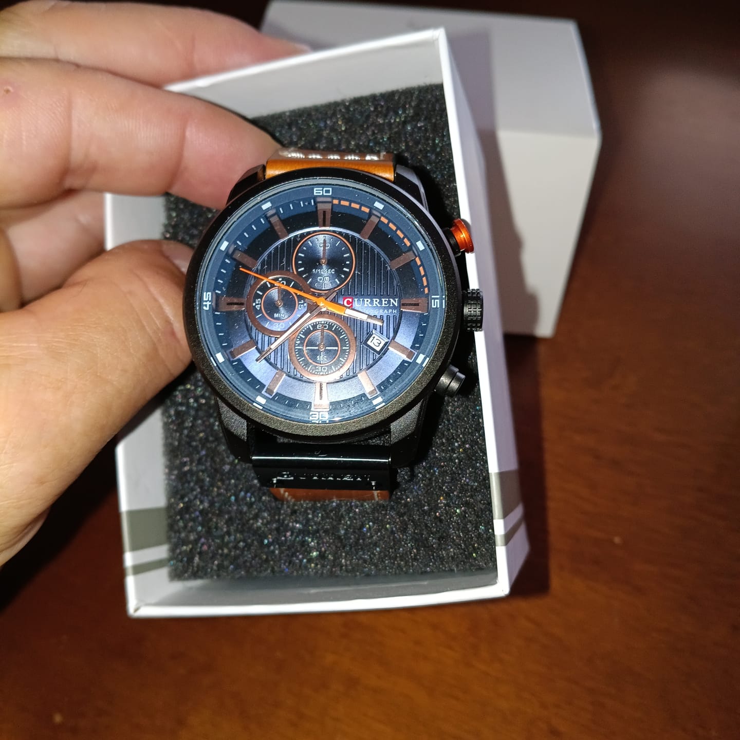 Customer photo review of Curren Istanbul® orologio uomo pelle