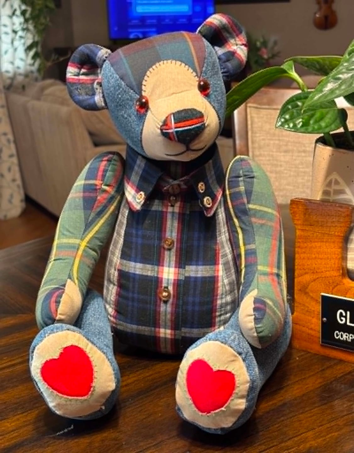 Customer photo review of Memory Bear FREE PATTERN