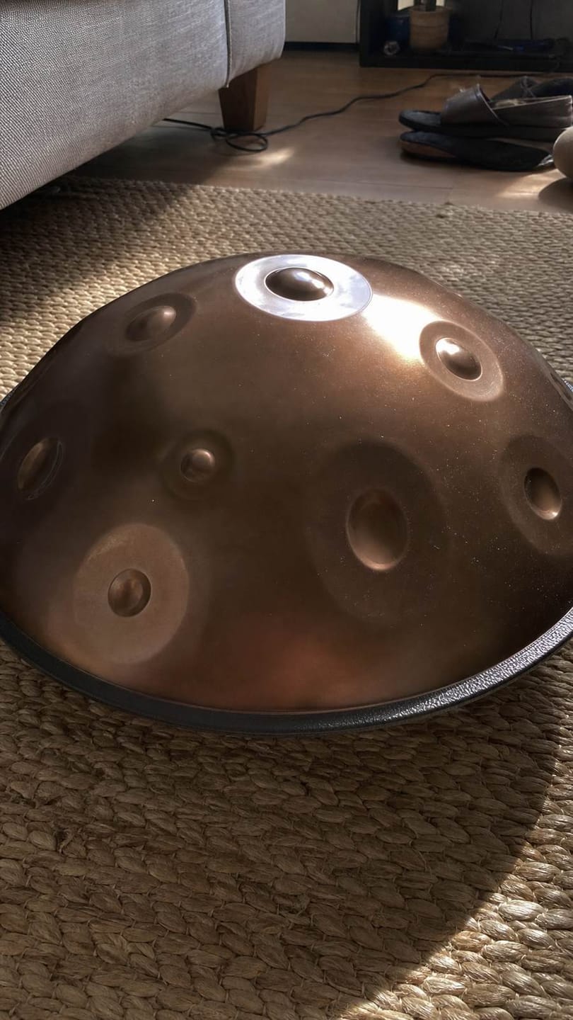 Customer photo review of Handpan Kurd D-Moll 9–14 Noten – Edelstahl