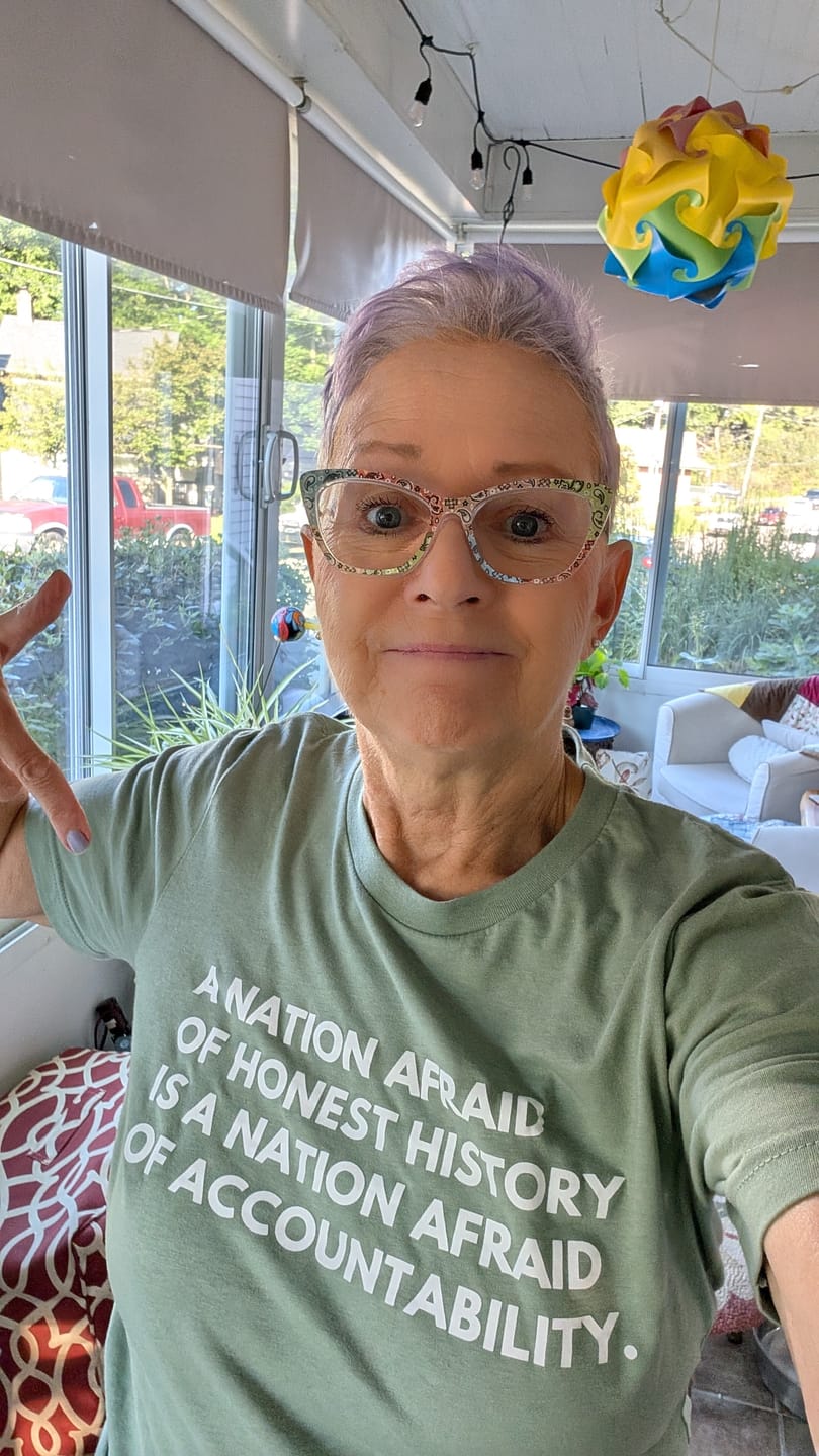 Customer photo review of Honest History Unisex T-Shirt