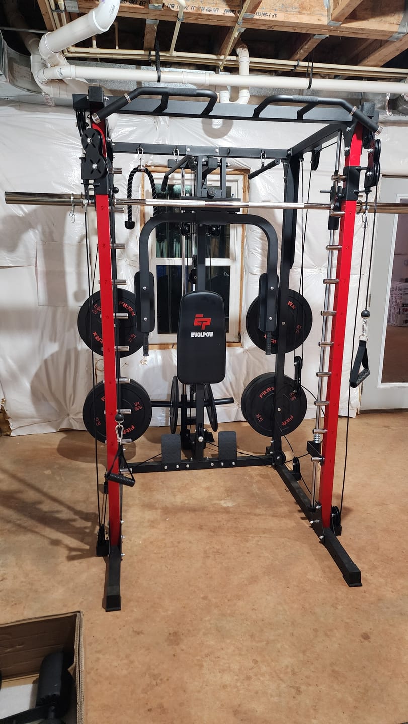 Customer photo review of EVOLPOW M2A Brute All-in-One Smith Machine Home Gym