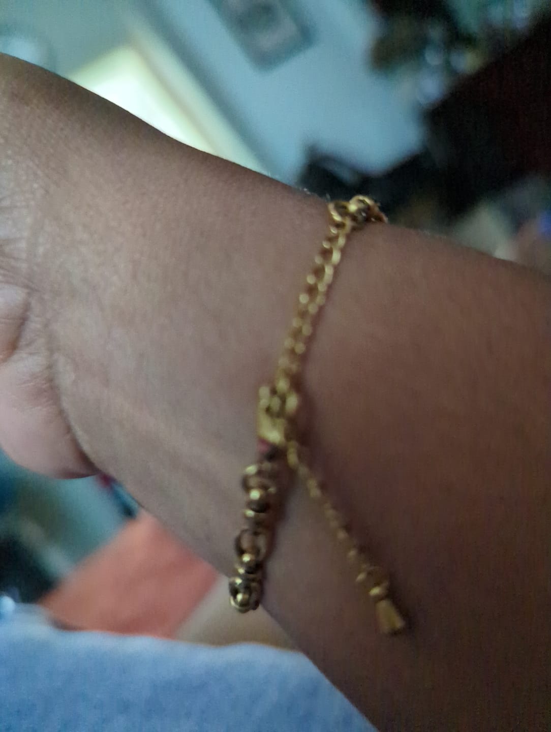 Customer photo review of Cami Knotted Link Bracelet