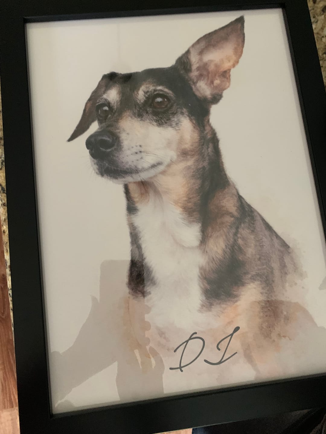 Customer photo review of Water colors - Personalized Poster