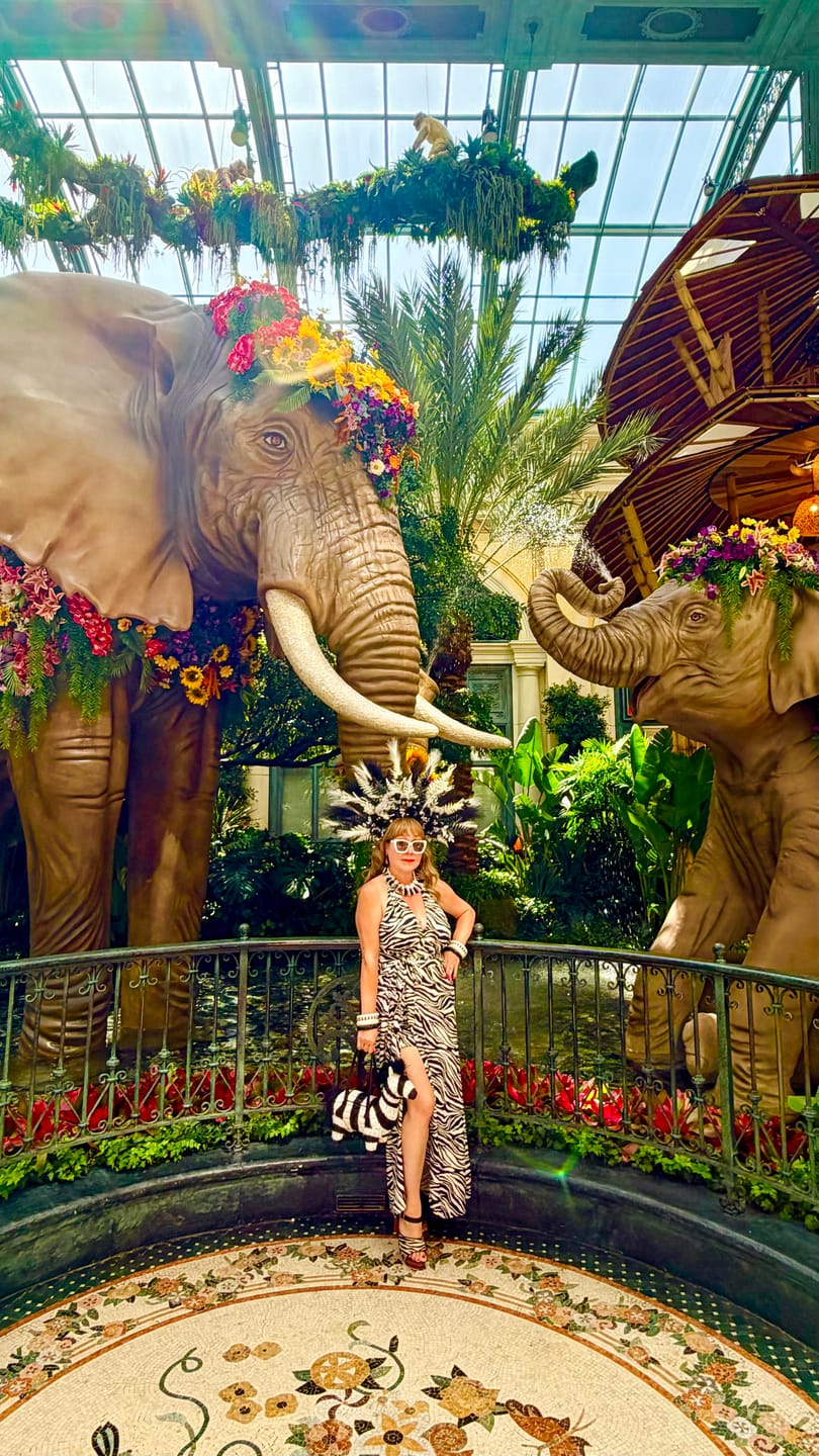 Customer photo review of Rockin' Tiki - with an ankle strap - 4" hand-carved wood heels / Wild Nobility Zebra