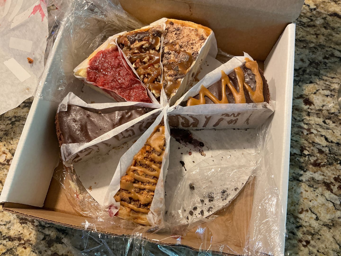 Customer photo review of Ultimate Cheesecake Sampler