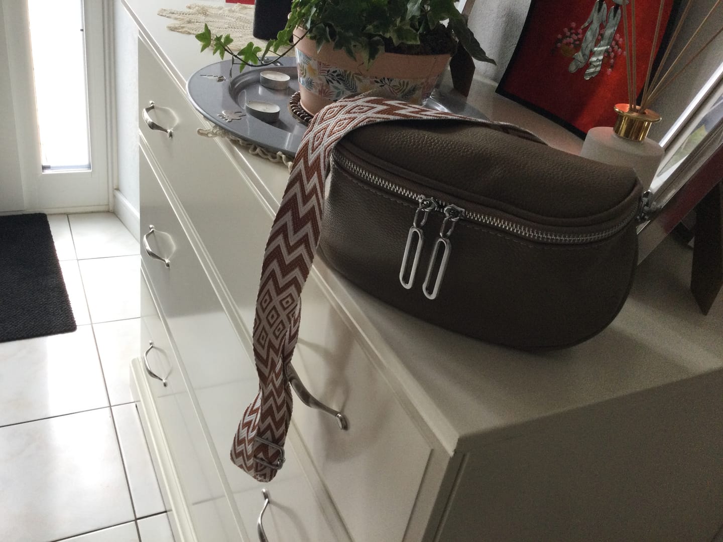 Customer photo review of Sac Banane Cuir Femme Viviana