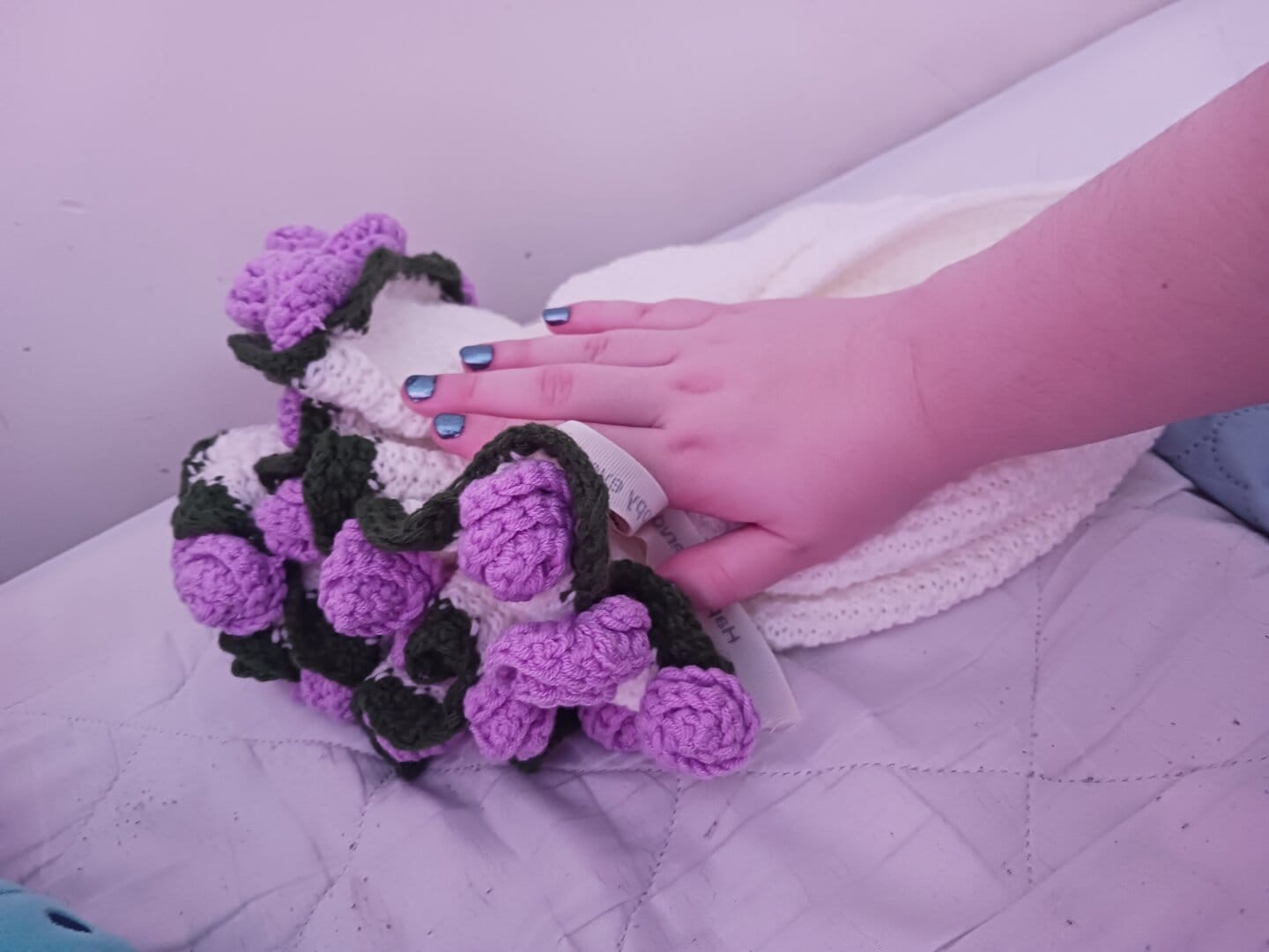 Customer photo review of Bloomie Bouquet Blanket