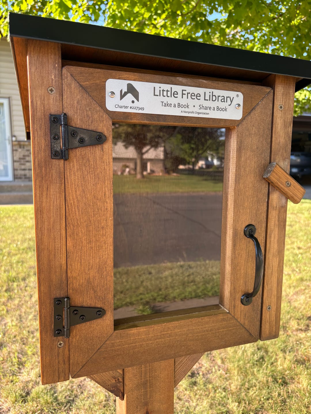 Customer photo review of Mini Shed Kit Little Free Library