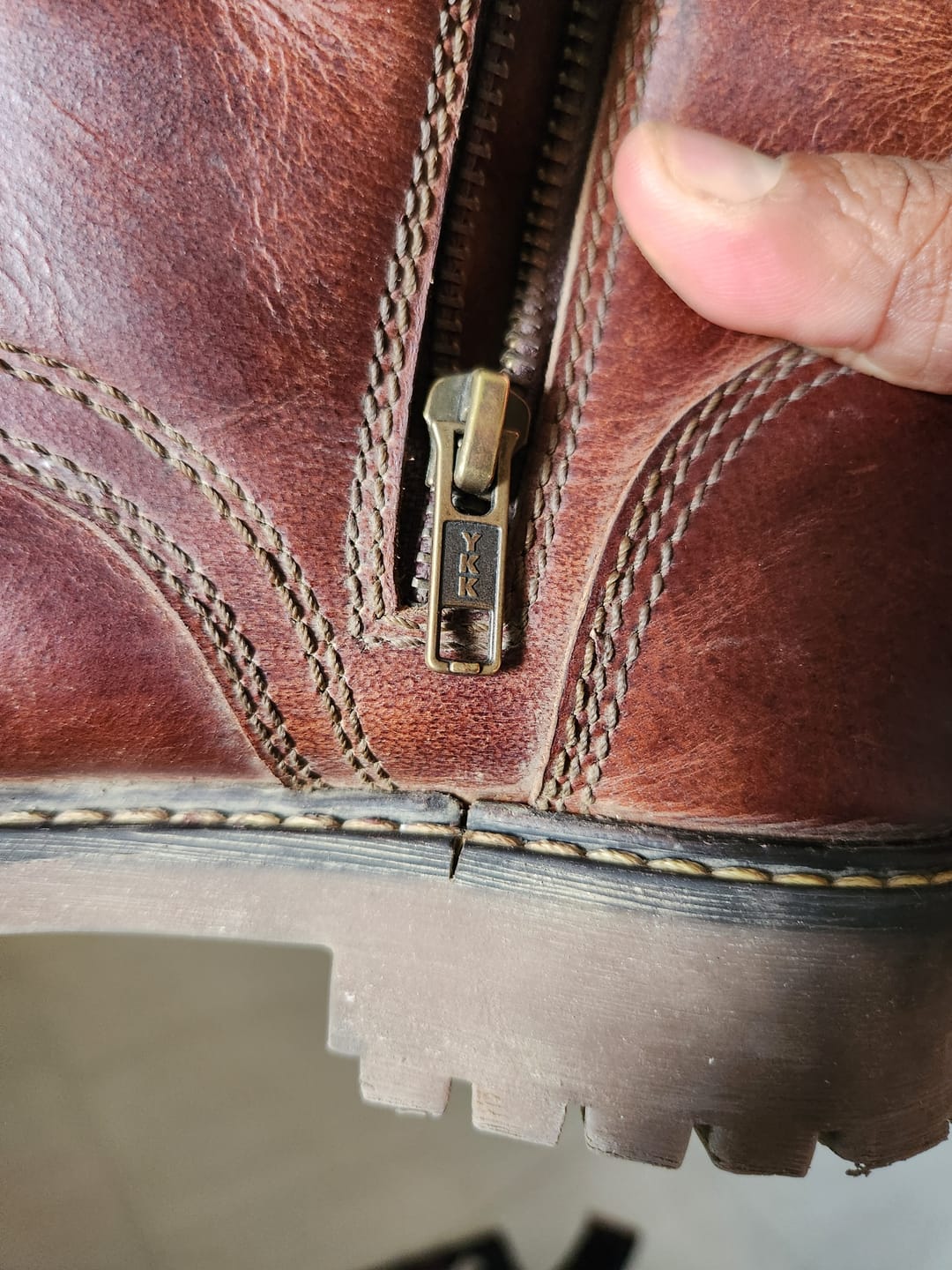 Customer photo review of boots brute cognac