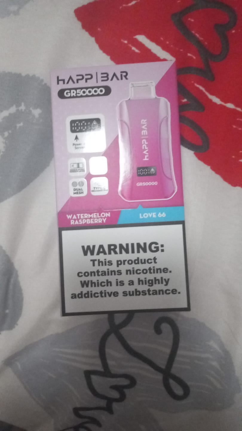 Customer photo review of HAPP BAR GR50000 | 50k puffs Doble sabor