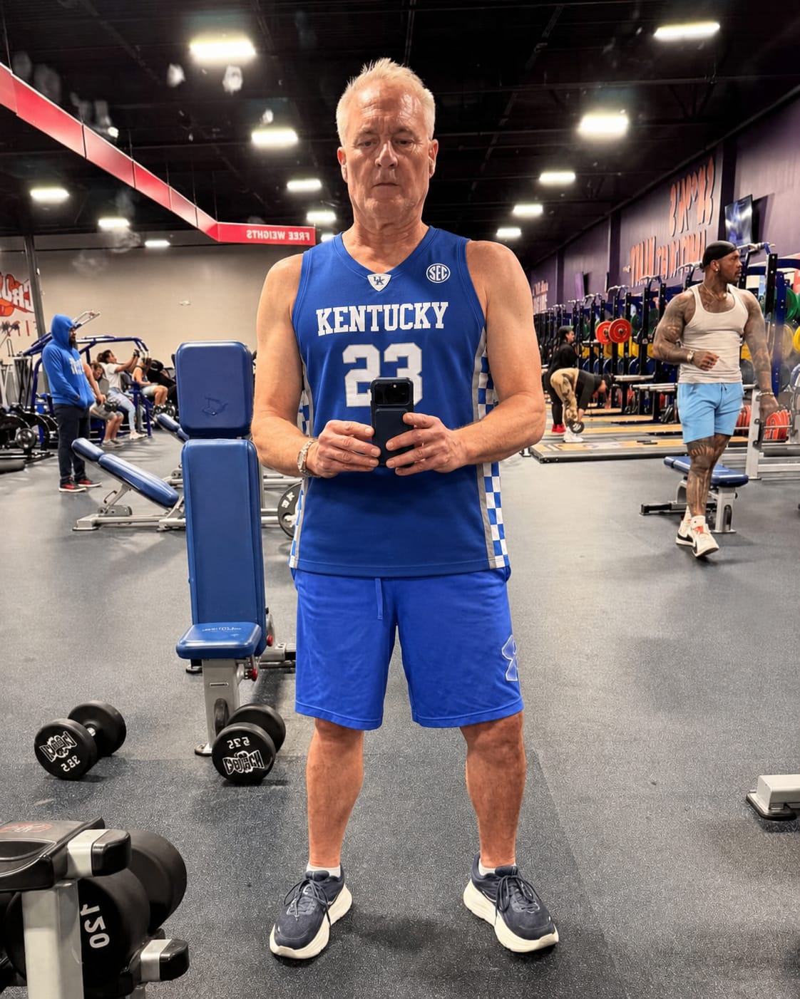 Customer photo review of Anthony Davis Kentucky Basketball Jersey College