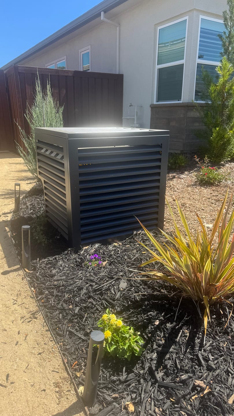 Customer photo review of Central AC Cover - Black