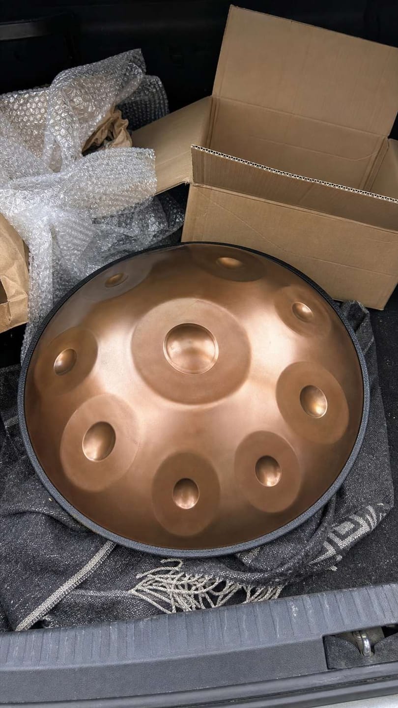 Customer photo review of Handpan Kurd D-Moll 9–14 Noten – Edelstahl