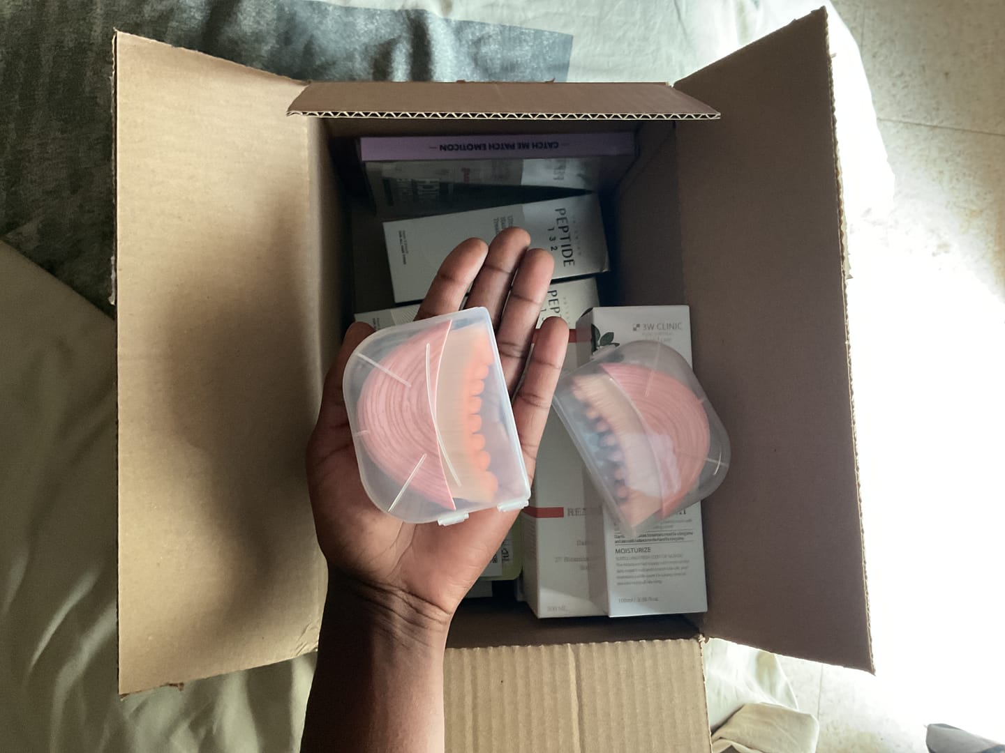 Customer photo review of Brosse de drainage lymphatique pour le visage
