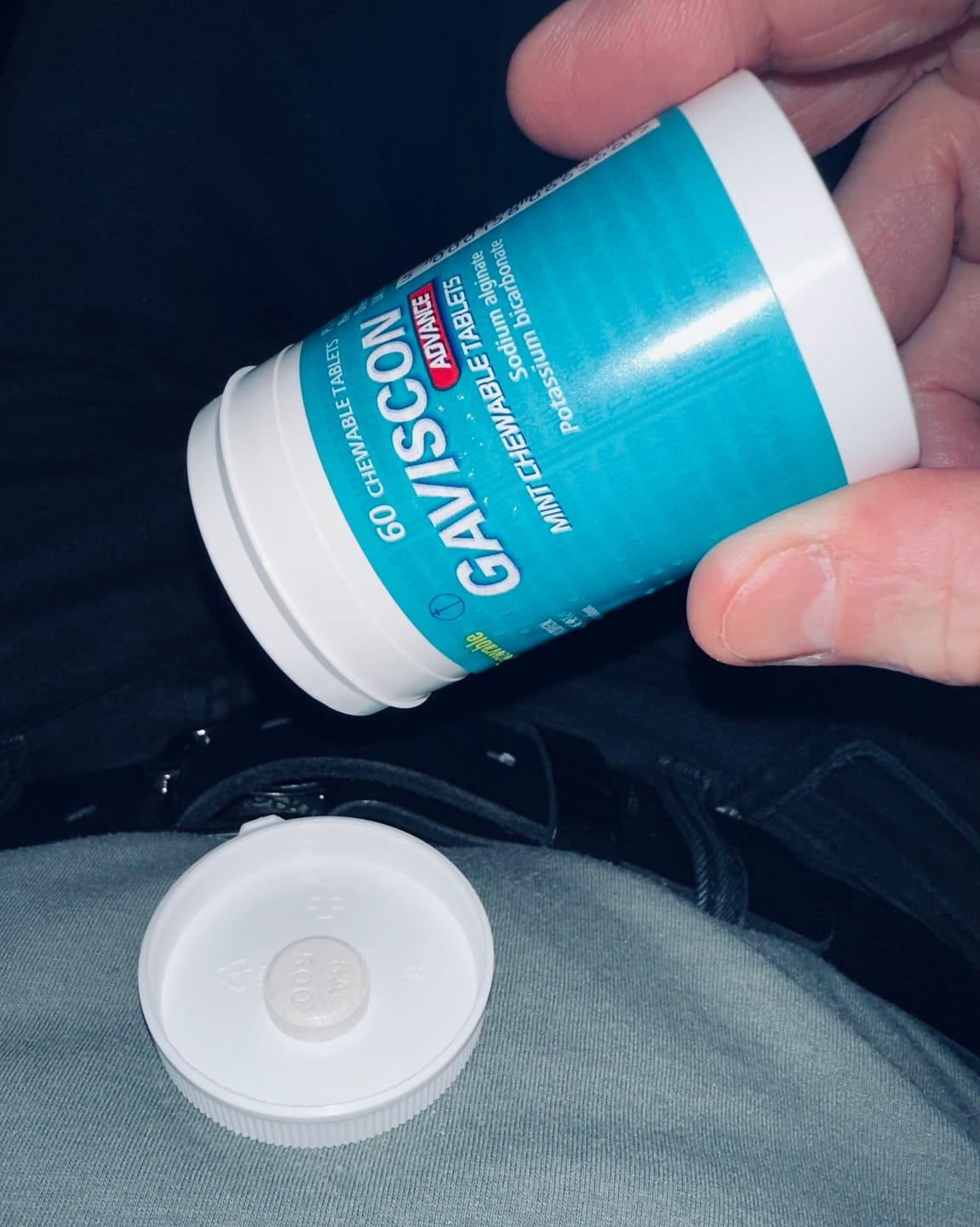 Customer photo review of Gaviscon Advance Mint Chewable Tablets 60 Tablets