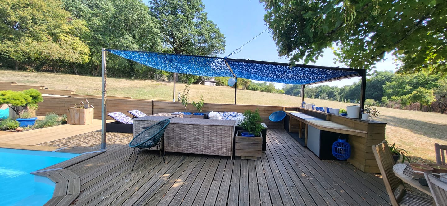 Customer photo review of Filet de camouflage renforcé bleu