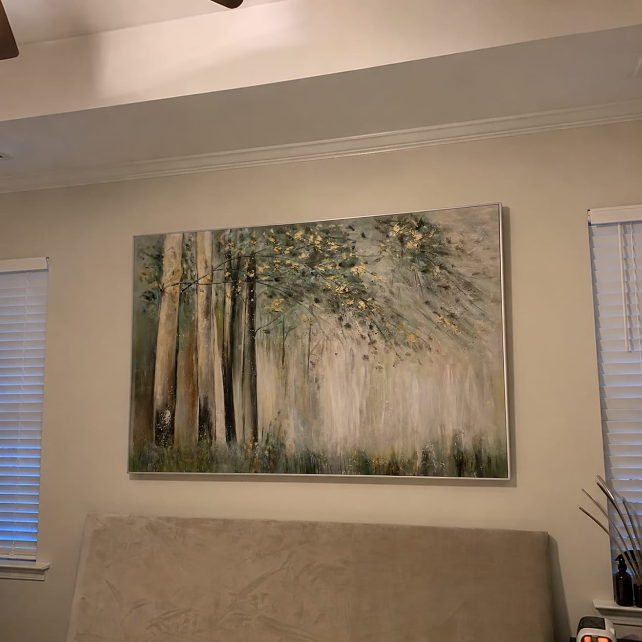 Customer photo review of Tree Textured Painting Canvas #TP027